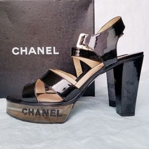CHANEL Vintage Patent Leather Heels